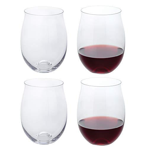 Dartington Crystal WB430P transparente Juego de 2 copas de vino y barra para ginebra 